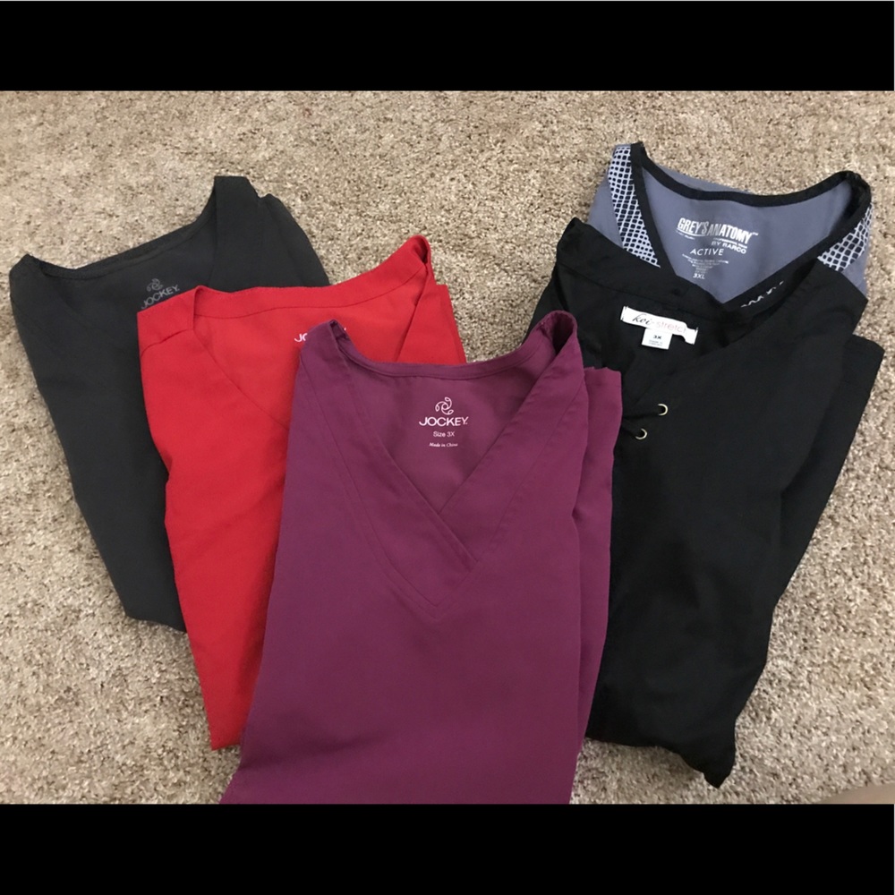 3XL Medical Scrub Tops